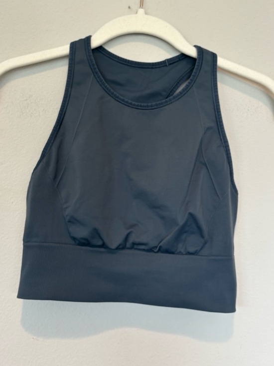 luluke Other - lululemon athletica Slate Blue High-Neck Performance Crop Top